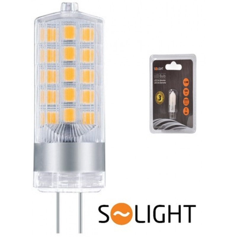 Solight LED spuldze G4, 3,5W, 3000K, 340lm