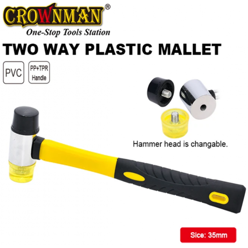 Plastmasas āmurs 35 mm CROWNMAN