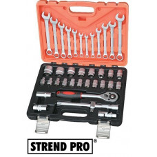 Strend Pro S237 instrumentu komplekts, 37 gabali, futrālis, 1/2"