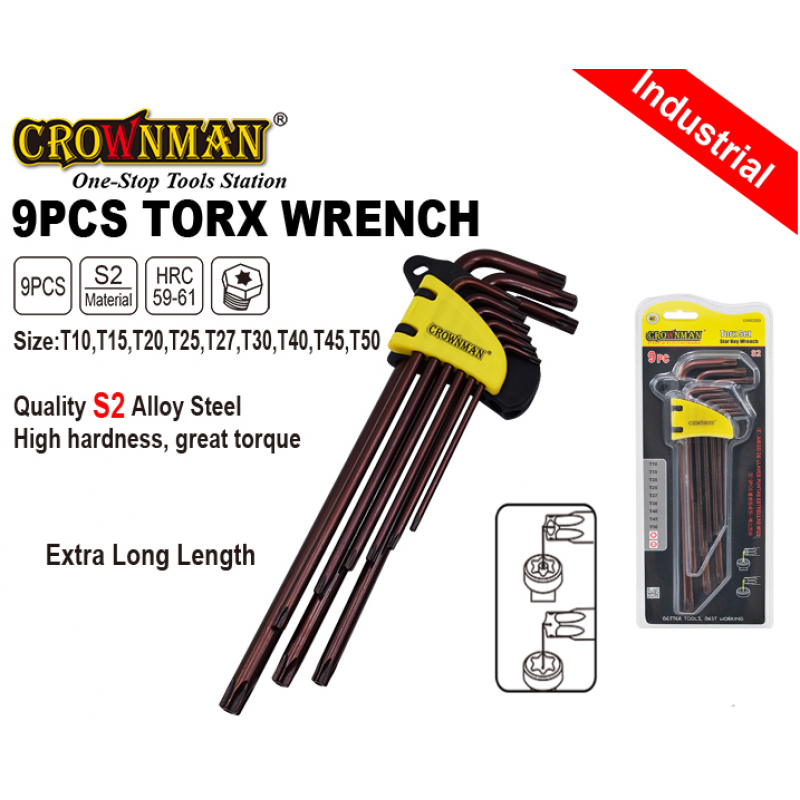 Seskanšu TORX T10-T50 9gb garās CROWNMAN