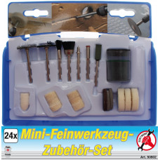 Mini tīrīšanas / pulēšanas / urbšanas 24 gab komplekts