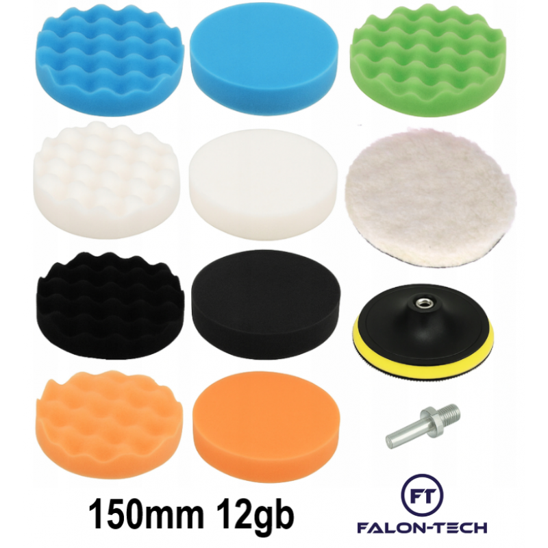 150 mm M14 pulēšanas paliktņi – 12 gabalu komplekts FALON-TECH