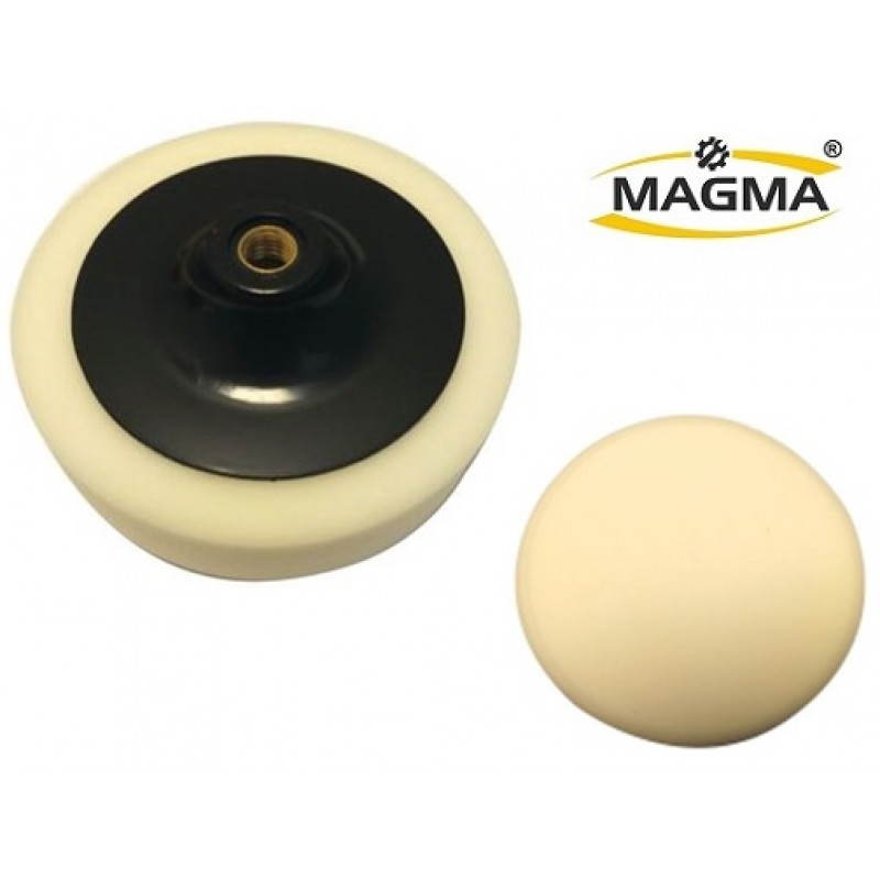 Pulējamā švamme 125mm M14 balta ,cieta
