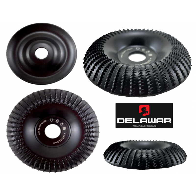 Koka slīpēšanas disks Curve D125 DELAWAR
