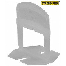 Spacer Strend Pro LS210W, izlīdzinošs, zem flīzes, 1,0 mm, iepakojumā. 100 gab., Balta plastmasa