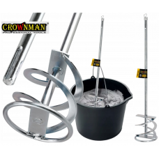 Maisītājs biezām un blīvām javām , krāsām SDS Plus 80*400mm cinkots CROWNMAN