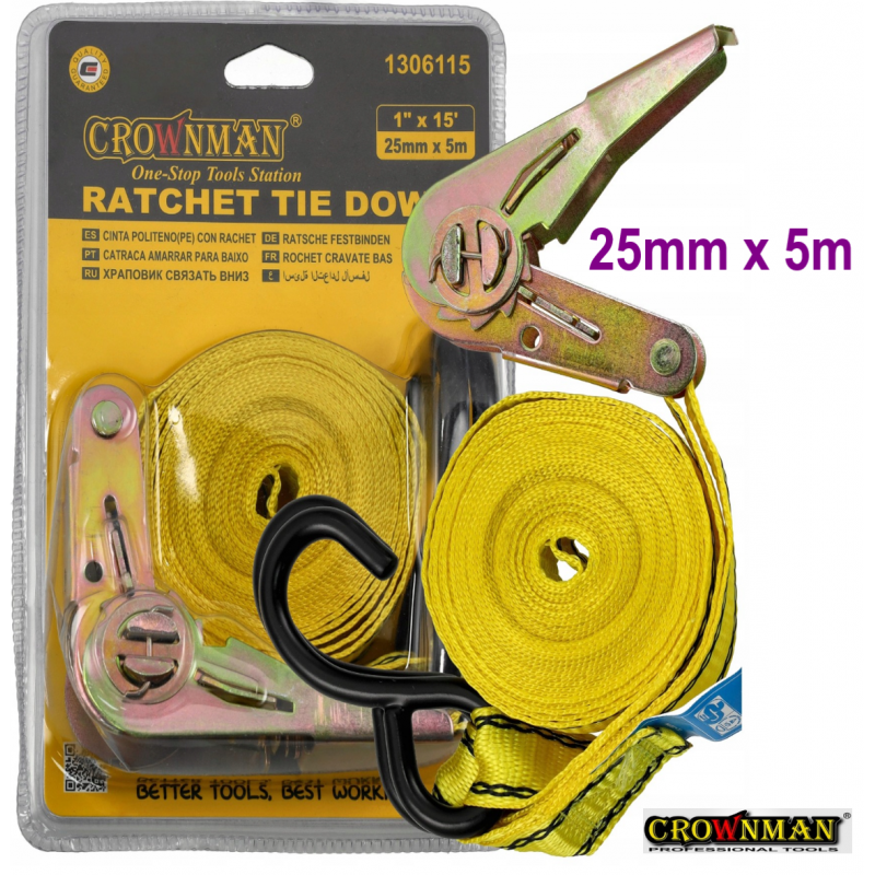 Bagāžas josta 25 mm*5 m TUV/GS CE