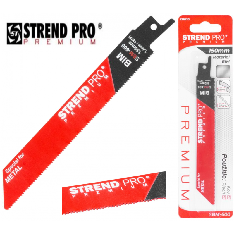 Zobenzāģa asmenis Strend Pro SBM-600, 150 / 0,90 mm, bimetāls, S922EF