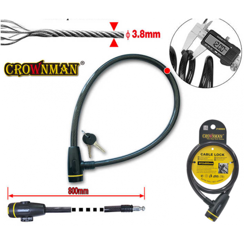 Velo atslēga 80 cm D12 mm CROWNMAN
