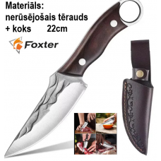 Medību virtuves šefpavāra nazis universāls ar maksti , ass, 22 cm  FOXTER