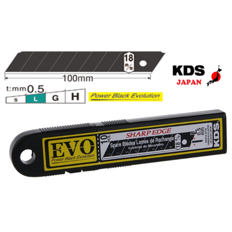 Rezerves asmeņi no Japānas tērauda  LB10/18x0.5mm 10gb KDS (Japāna)