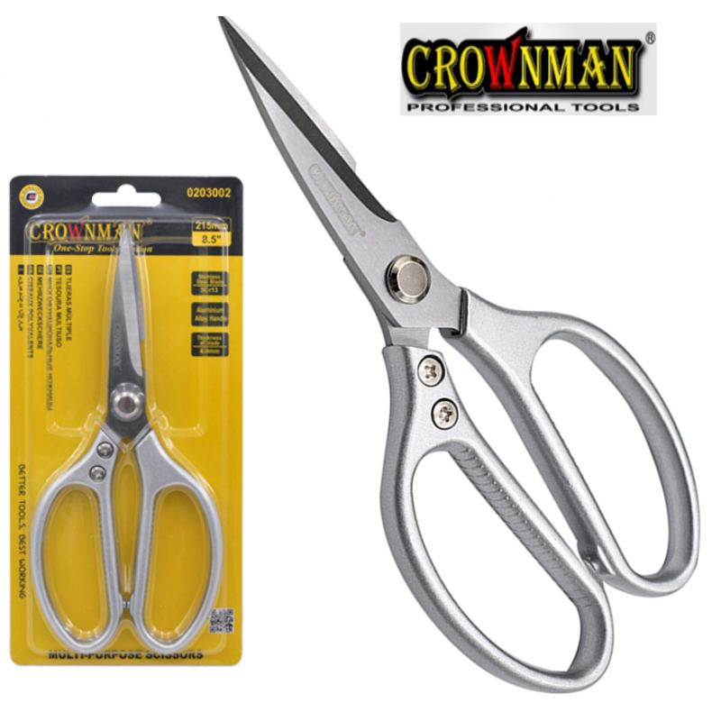 Šķēres universālas 210mm CROWNMAN
