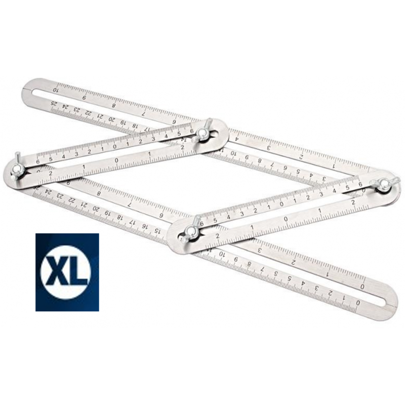 Regulējams leņķis TEMPLATER 25*12cm INOX