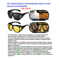 HD VISION brilles braukšanai naktī un saulainā laikā 2gb komplekts