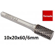 Cilindriskā volframa raspa ¤10x20x60/6mm 
