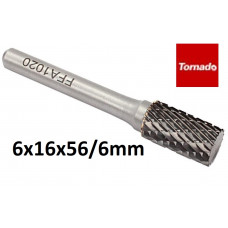 Cilindriskā volframa raspa ¤ 6x16x56/6mm 