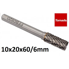 Tungsten rasp cylindrical ¤ 10x20x60 / 6mm