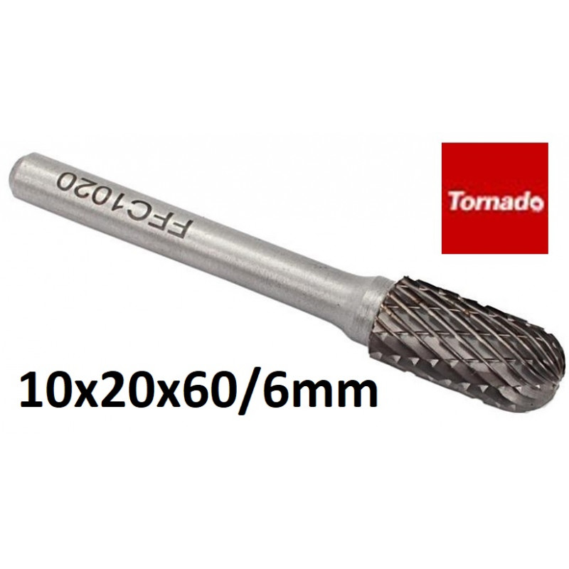 Tungsten rasp cylindrical round ¤ 10x20x60 / 6mm